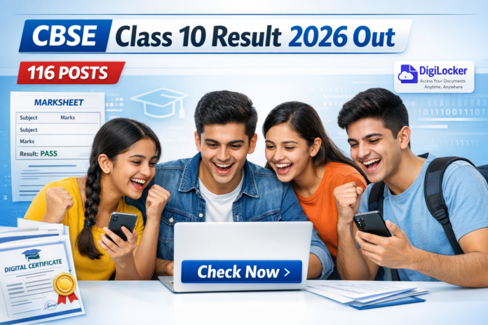 CBSE Class 10 Result 2026 declared students checking results online