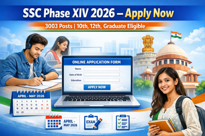 SC Phase XIV Recruitment 2026 apply online for 3003 posts 10th 12th graduate jobs
