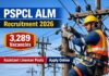 Punjab PSPCL ALM Recruitment 2026: 3,289 Posts, Salary ₹19,900, Apply Online PSPCL ALM Recruitment 2026 banner showing an Assistant Lineman in safety gear near electric poles with 3,289 vacancies announced for Punjab State Power Corporation Limited.